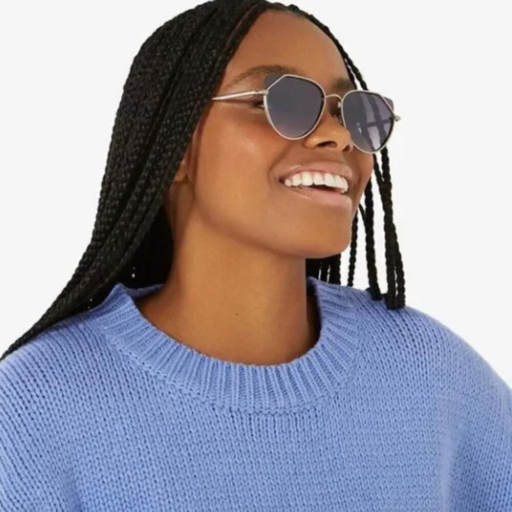 BCBGeneration Women's Blue and Black Sunglasses